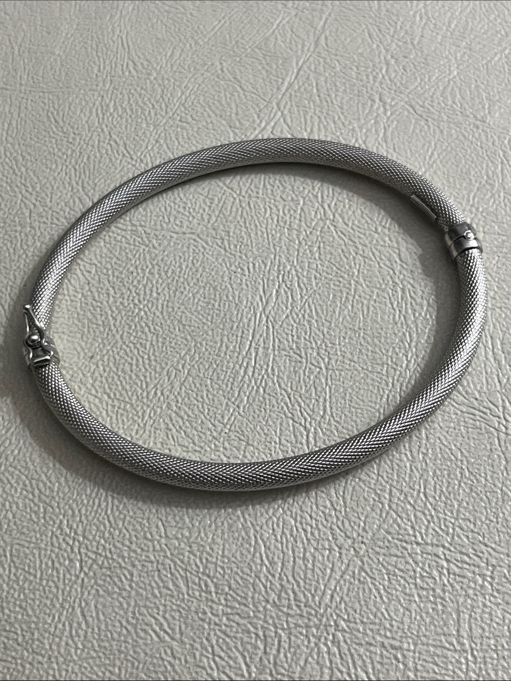SLC Sterling Mesh Collar bracelet - 925 Marked Silver